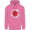Torn Japan Flag Japanese Day Football Mens 80% Cotton Hoodie Azelea
