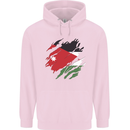 Torn Jordan Flag Jordanian Day Football Childrens Kids Hoodie Light Pink