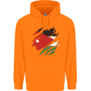 Torn Jordan Flag Jordanian Day Football Childrens Kids Hoodie Orange