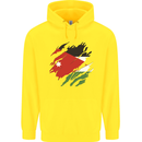 Torn Jordan Flag Jordanian Day Football Childrens Kids Hoodie Yellow