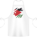 Torn Jordan Flag Jordanian Day Football Cotton Apron 100% Organic White