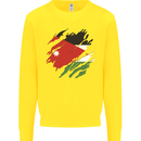 Torn Jordan Flag Jordanian Day Football Kids Sweatshirt Jumper Yellow