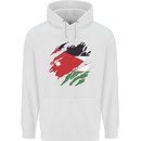 Torn Jordan Flag Jordanian Day Football Mens 80% Cotton Hoodie White