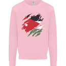Torn Jordan Flag Jordanian Day Football Mens Sweatshirt Jumper Light Pink