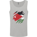 Torn Jordan Flag Jordanian Day Football Mens Vest Tank Top Sports Grey