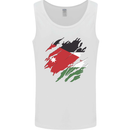 Torn Jordan Flag Jordanian Day Football Mens Vest Tank Top White