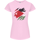 Torn Jordan Flag Jordanian Day Football Womens Petite Cut T-Shirt Light Pink