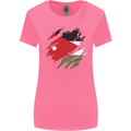 Torn Jordan Flag Jordanian Day Football Womens Wider Cut T-Shirt Azalea