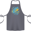 Torn Kazakhstan Flag Kazakh Day Football Cotton Apron 100% Organic Steel