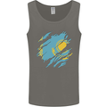 Torn Kazakhstan Flag Kazakh Day Football Mens Vest Tank Top Charcoal