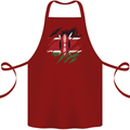 Torn Kenya Flag Kenyan Day Football Cotton Apron 100% Organic Maroon