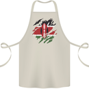Torn Kenya Flag Kenyan Day Football Cotton Apron 100% Organic Natural