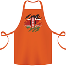 Torn Kenya Flag Kenyan Day Football Cotton Apron 100% Organic Orange