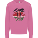 Torn Kenya Flag Kenyan Day Football Mens Sweatshirt Jumper Azalea