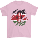 Torn Kenya Flag Kenyan Day Football Mens T-Shirt 100% Cotton Light Pink