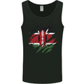 Torn Kenya Flag Kenyan Day Football Mens Vest Tank Top Black