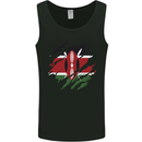 Torn Kenya Flag Kenyan Day Football Mens Vest Tank Top Black