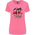 Torn Kenya Flag Kenyan Day Football Womens Wider Cut T-Shirt Azalea