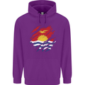 Torn Kiribati Flag Day Football Childrens Kids Hoodie Purple