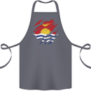 Torn Kiribati Flag Day Football Cotton Apron 100% Organic Steel
