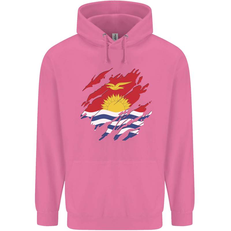 Torn Kiribati Flag Day Football Mens 80% Cotton Hoodie Azelea