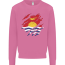 Torn Kiribati Flag Day Football Mens Sweatshirt Jumper Azalea