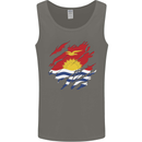 Torn Kiribati Flag Day Football Mens Vest Tank Top Charcoal