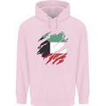 Torn Kuwait Flag Kuwaiti Day Football Childrens Kids Hoodie Light Pink