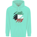 Torn Kuwait Flag Kuwaiti Day Football Childrens Kids Hoodie Peppermint