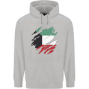 Torn Kuwait Flag Kuwaiti Day Football Childrens Kids Hoodie Sports Grey