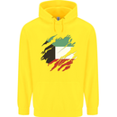 Torn Kuwait Flag Kuwaiti Day Football Childrens Kids Hoodie Yellow