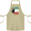 Torn Kuwait Flag Kuwaiti Day Football Cotton Apron 100% Organic Khaki