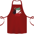 Torn Kuwait Flag Kuwaiti Day Football Cotton Apron 100% Organic Maroon