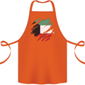Torn Kuwait Flag Kuwaiti Day Football Cotton Apron 100% Organic Orange