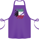 Torn Kuwait Flag Kuwaiti Day Football Cotton Apron 100% Organic Purple