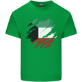 Torn Kuwait Flag Kuwaiti Day Football Kids T-Shirt Childrens Irish Green