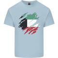 Torn Kuwait Flag Kuwaiti Day Football Kids T-Shirt Childrens Light Blue