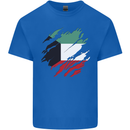 Torn Kuwait Flag Kuwaiti Day Football Kids T-Shirt Childrens Royal Blue