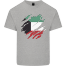 Torn Kuwait Flag Kuwaiti Day Football Kids T-Shirt Childrens Sports Grey