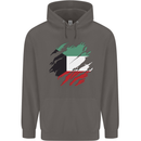 Torn Kuwait Flag Kuwaiti Day Football Mens 80% Cotton Hoodie Charcoal