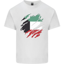 Torn Kuwait Flag Kuwaiti Day Football Mens Cotton T-Shirt Tee Top White