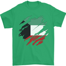 Torn Kuwait Flag Kuwaiti Day Football Mens T-Shirt 100% Cotton Irish Green