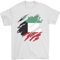 Torn Kuwait Flag Kuwaiti Day Football Mens T-Shirt 100% Cotton White