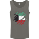 Torn Kuwait Flag Kuwaiti Day Football Mens Vest Tank Top Charcoal