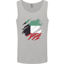 Torn Kuwait Flag Kuwaiti Day Football Mens Vest Tank Top Sports Grey