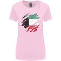 Torn Kuwait Flag Kuwaiti Day Football Womens Wider Cut T-Shirt Light Pink
