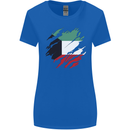 Torn Kuwait Flag Kuwaiti Day Football Womens Wider Cut T-Shirt Royal Blue