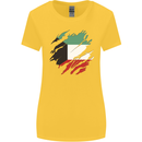 Torn Kuwait Flag Kuwaiti Day Football Womens Wider Cut T-Shirt Yellow
