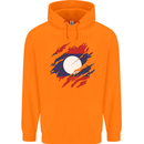 Torn Laos Flag Laotian Day Football Childrens Kids Hoodie Orange