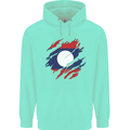 Torn Laos Flag Laotian Day Football Childrens Kids Hoodie Peppermint